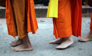 Monks Walking